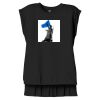 Women's Flowy Muscle Tee With Rolled Cuffs Thumbnail