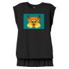 Women's Flowy Muscle Tee With Rolled Cuffs Thumbnail