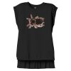 Women's Flowy Muscle Tee With Rolled Cuffs Thumbnail