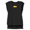Women's Flowy Muscle Tee With Rolled Cuffs Thumbnail