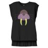 Women's Flowy Muscle Tee With Rolled Cuffs Thumbnail