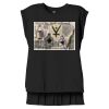 Women's Flowy Muscle Tee With Rolled Cuffs Thumbnail