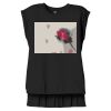 Women's Flowy Muscle Tee With Rolled Cuffs Thumbnail