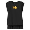 Women's Flowy Muscle Tee With Rolled Cuffs Thumbnail