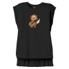Women's Flowy Muscle Tee With Rolled Cuffs Thumbnail