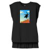 Women's Flowy Muscle Tee With Rolled Cuffs Thumbnail