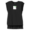 Women's Flowy Muscle Tee With Rolled Cuffs Thumbnail