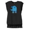Women's Flowy Muscle Tee With Rolled Cuffs Thumbnail