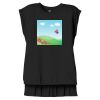 Women's Flowy Muscle Tee With Rolled Cuffs Thumbnail