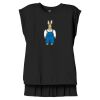 Women's Flowy Muscle Tee With Rolled Cuffs Thumbnail