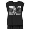 Women's Flowy Muscle Tee With Rolled Cuffs Thumbnail