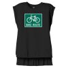 Women's Flowy Muscle Tee With Rolled Cuffs Thumbnail