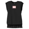 Women's Flowy Muscle Tee With Rolled Cuffs Thumbnail