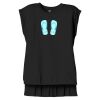 Women's Flowy Muscle Tee With Rolled Cuffs Thumbnail