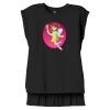 Women's Flowy Muscle Tee With Rolled Cuffs Thumbnail