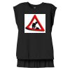 Women's Flowy Muscle Tee With Rolled Cuffs Thumbnail