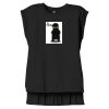 Women's Flowy Muscle Tee With Rolled Cuffs Thumbnail
