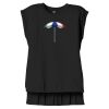Women's Flowy Muscle Tee With Rolled Cuffs Thumbnail