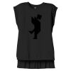 Women's Flowy Muscle Tee With Rolled Cuffs Thumbnail