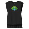 Women's Flowy Muscle Tee With Rolled Cuffs Thumbnail