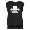 Women's Flowy Muscle Tee With Rolled Cuffs Thumbnail