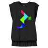 Women's Flowy Muscle Tee With Rolled Cuffs Thumbnail