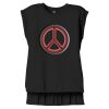 Women's Flowy Muscle Tee With Rolled Cuffs Thumbnail