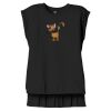 Women's Flowy Muscle Tee With Rolled Cuffs Thumbnail