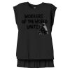 Women's Flowy Muscle Tee With Rolled Cuffs Thumbnail