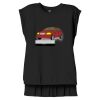 Women's Flowy Muscle Tee With Rolled Cuffs Thumbnail