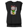 Women's Flowy Muscle Tee With Rolled Cuffs Thumbnail
