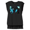 Women's Flowy Muscle Tee With Rolled Cuffs Thumbnail