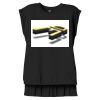 Women's Flowy Muscle Tee With Rolled Cuffs Thumbnail