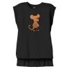 Women's Flowy Muscle Tee With Rolled Cuffs Thumbnail
