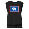 Women's Flowy Muscle Tee With Rolled Cuffs Thumbnail