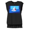 Women's Flowy Muscle Tee With Rolled Cuffs Thumbnail