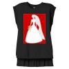 Women's Flowy Muscle Tee With Rolled Cuffs Thumbnail