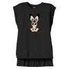 Women's Flowy Muscle Tee With Rolled Cuffs Thumbnail