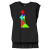 Women's Flowy Muscle Tee With Rolled Cuffs Thumbnail