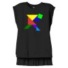 Women's Flowy Muscle Tee With Rolled Cuffs Thumbnail