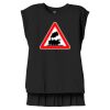 Women's Flowy Muscle Tee With Rolled Cuffs Thumbnail