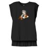Women's Flowy Muscle Tee With Rolled Cuffs Thumbnail