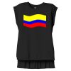Women's Flowy Muscle Tee With Rolled Cuffs Thumbnail