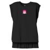 Women's Flowy Muscle Tee With Rolled Cuffs Thumbnail