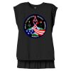 Women's Flowy Muscle Tee With Rolled Cuffs Thumbnail