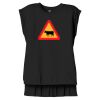 Women's Flowy Muscle Tee With Rolled Cuffs Thumbnail