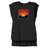 Women's Flowy Muscle Tee With Rolled Cuffs Thumbnail