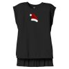 Women's Flowy Muscle Tee With Rolled Cuffs Thumbnail