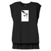 Women's Flowy Muscle Tee With Rolled Cuffs Thumbnail