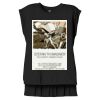 Women's Flowy Muscle Tee With Rolled Cuffs Thumbnail